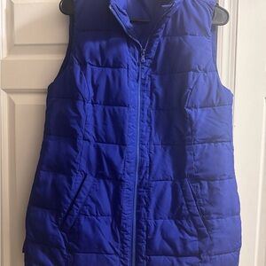 Talbots Blue Quilted Vest